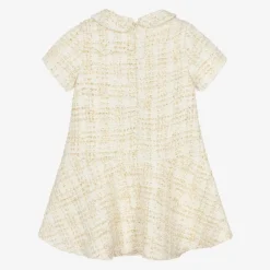 Patachou Dresses*Girls Ivory Tweed Dress