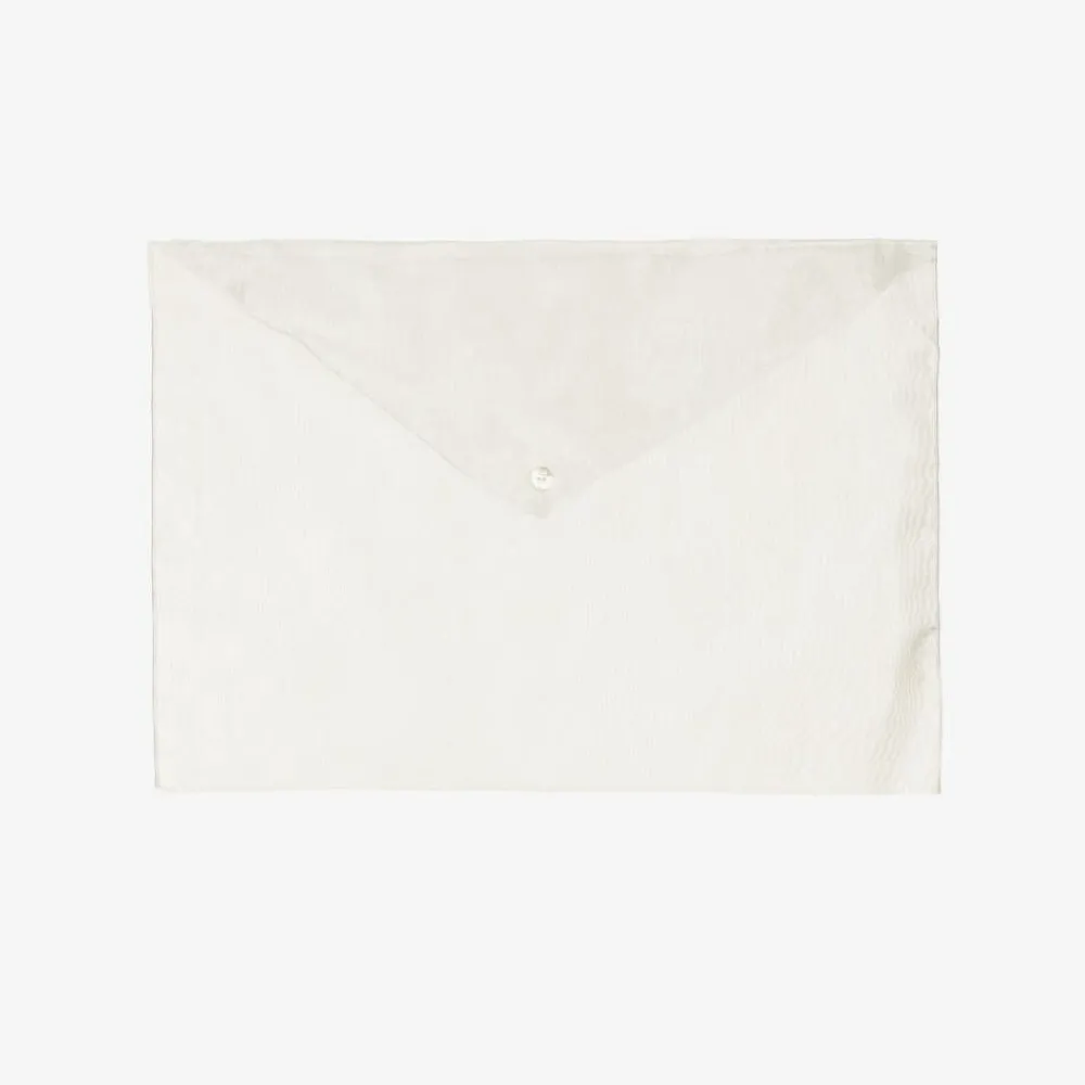 Pureté Du... Bébé Babysuits*Girls Ivory Velour Babygrow