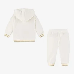 Moschino Baby Tracksuits*Girls Ivory Velour Tracksuit
