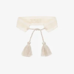 Stella Cove Jewellery*Girls Ivory Woven Tassel Bracelet