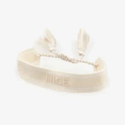 Stella Cove Jewellery*Girls Ivory Woven Tassel Bracelet