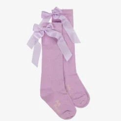 Pretty Originals Socks*Girls Lilac Cotton Bow Socks