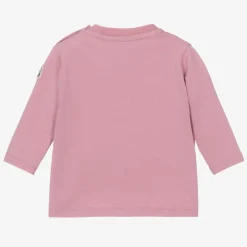 Moncler Enfant Tops*Girls Lilac Pink Cotton Top