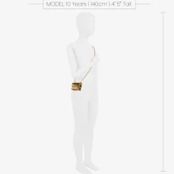 Zaccone Bags*Girls Metallic Gold Leather Mini Bag (8cm)