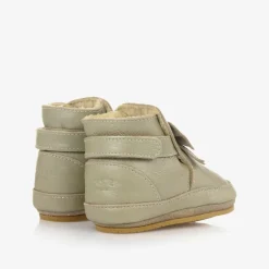 Donsje Pre Walkers|Pre Walkers*Girls Metallic Gold Leather Bow Pre-Walkers Champagne