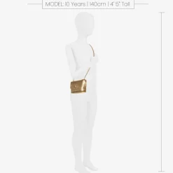 Zaccone Bags*Girls Metallic Gold Shoulder Bag (14cm)