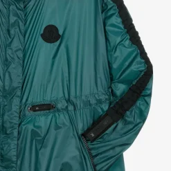 Moncler Enfant Coats & Jackets*Girls Metallic Green Hooded Coat