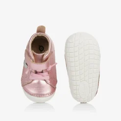 Old Soles First Walkers|First Walkers*Girls Metallic Pink Leather First Walkers