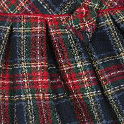 Mayoral Dresses|Dresses*Girls Navy Blue & Red Check Dress