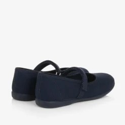 Pisamonas Pumps & Ballerinas|Pumps & Ballerinas*Girls Navy Blue Canvas Bar Shoes