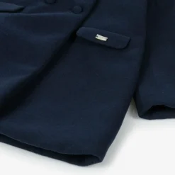 Pureté Du... Bébé Coats & Jackets*Girls Navy Blue Collared Coat