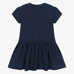 Moschino Baby Dresses*Girls Navy Blue Cotton Dress