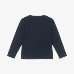 NAME IT Tops*Girls Navy Blue Cotton Festive Top