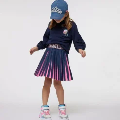 Billieblush Tops*Girls Navy Blue Cotton Sweatshirt