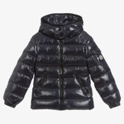 Moncler Enfant Coats & Jackets*Girls Navy Blue Down Bady Puffer Jacket
