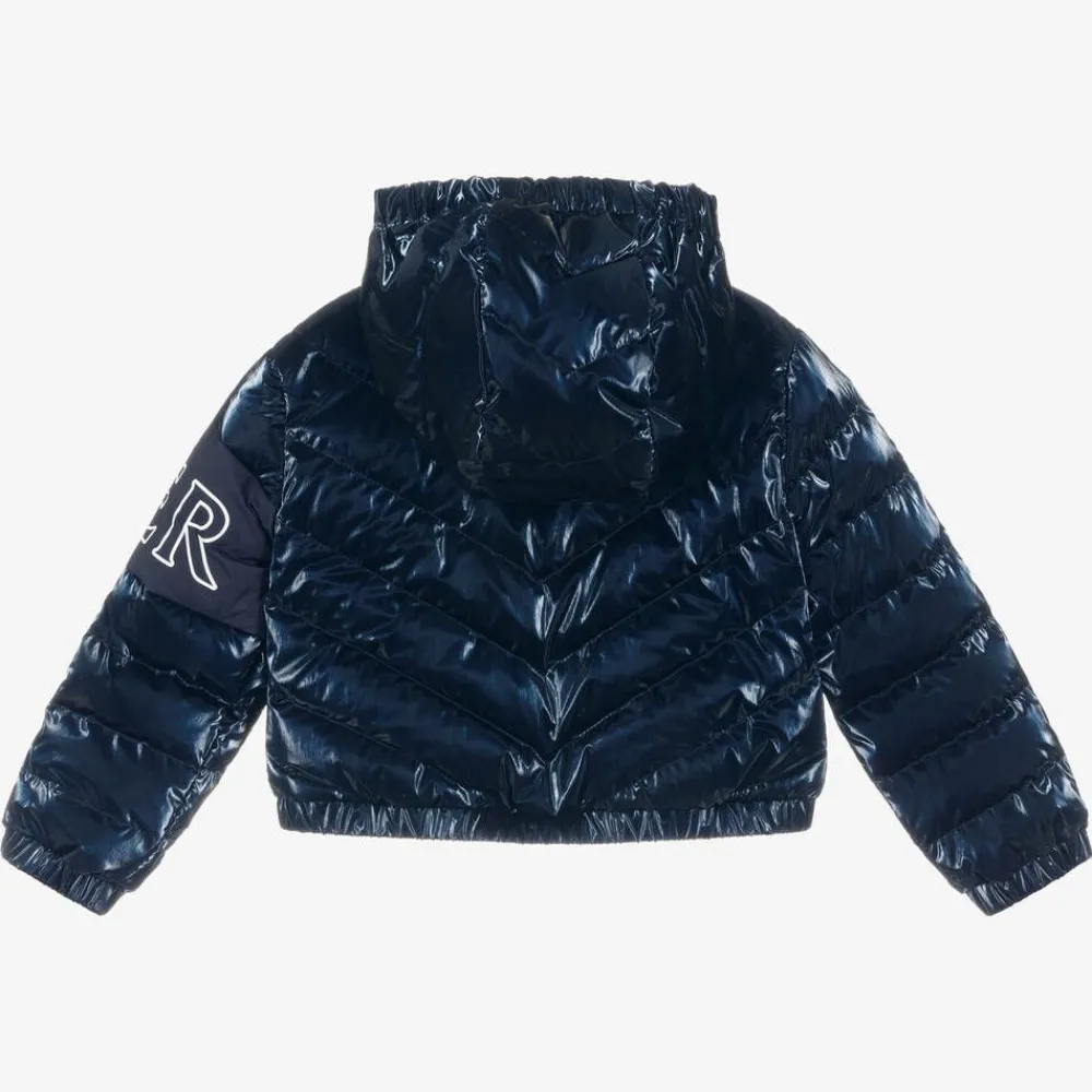 Moncler Enfant Coats & Jackets*Girls Navy Blue Down Padded Puffer Jacket