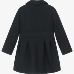 Mayoral Coats & Jackets*Girls Navy Blue Felted Coat