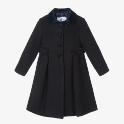 Beatrice amp; George Coats & Jackets*Girls Navy Blue Felted Coat