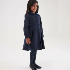 Beatrice amp; George Coats & Jackets*Girls Navy Blue Felted Coat