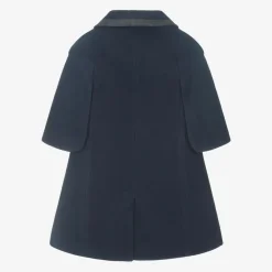 Patachou Coats & Jackets*Girls Navy Blue Felted Coat