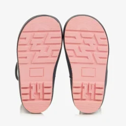 Chipmunks Rain Boots|Rain Boots*Girls Navy Blue Floral Rain Boots