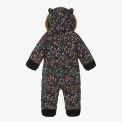Töastie Snowwear|Snowwear*Girls Navy Blue Floral Snowsuit