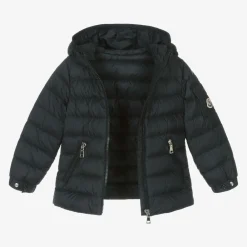 Moncler Enfant Coats & Jackets*Girls Navy Blue Gles Down Padded Jacket