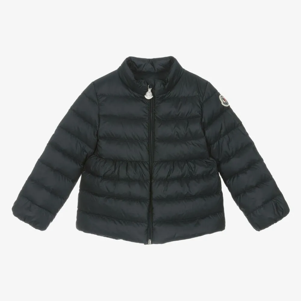 Moncler Enfant Coats & Jackets*Girls Navy Blue Joelle Down Padded Jacket