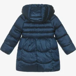 Mayoral Coats & Jackets*Girls Navy Blue Puffer Coat