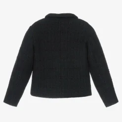 EIRENE Coats & Jackets*Girls Navy Blue Tweed Blazer