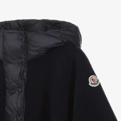 Moncler Enfant Coats & Jackets*Girls Navy Blue Wool & Down Cape