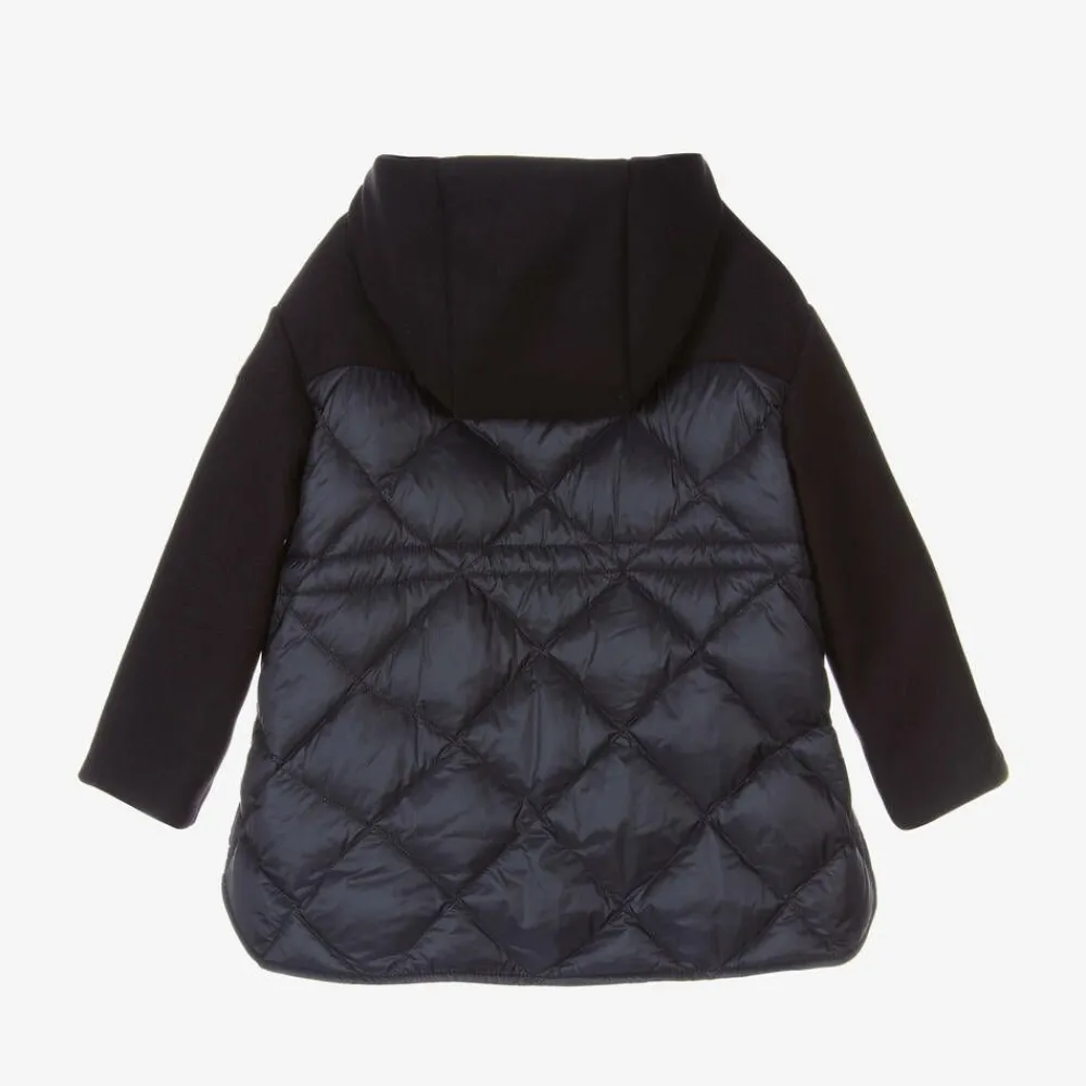 Moncler Enfant Coats & Jackets*Girls Navy Blue Wool Coat