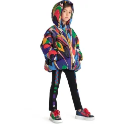 PUCCI Coats & Jackets*Girls Onde Print Puffer Jacket