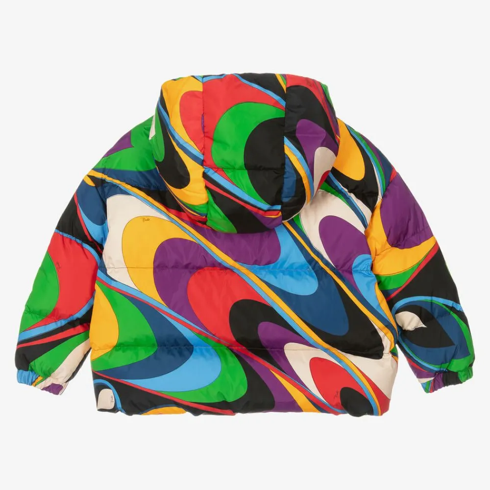 PUCCI Coats & Jackets*Girls Onde Print Puffer Jacket