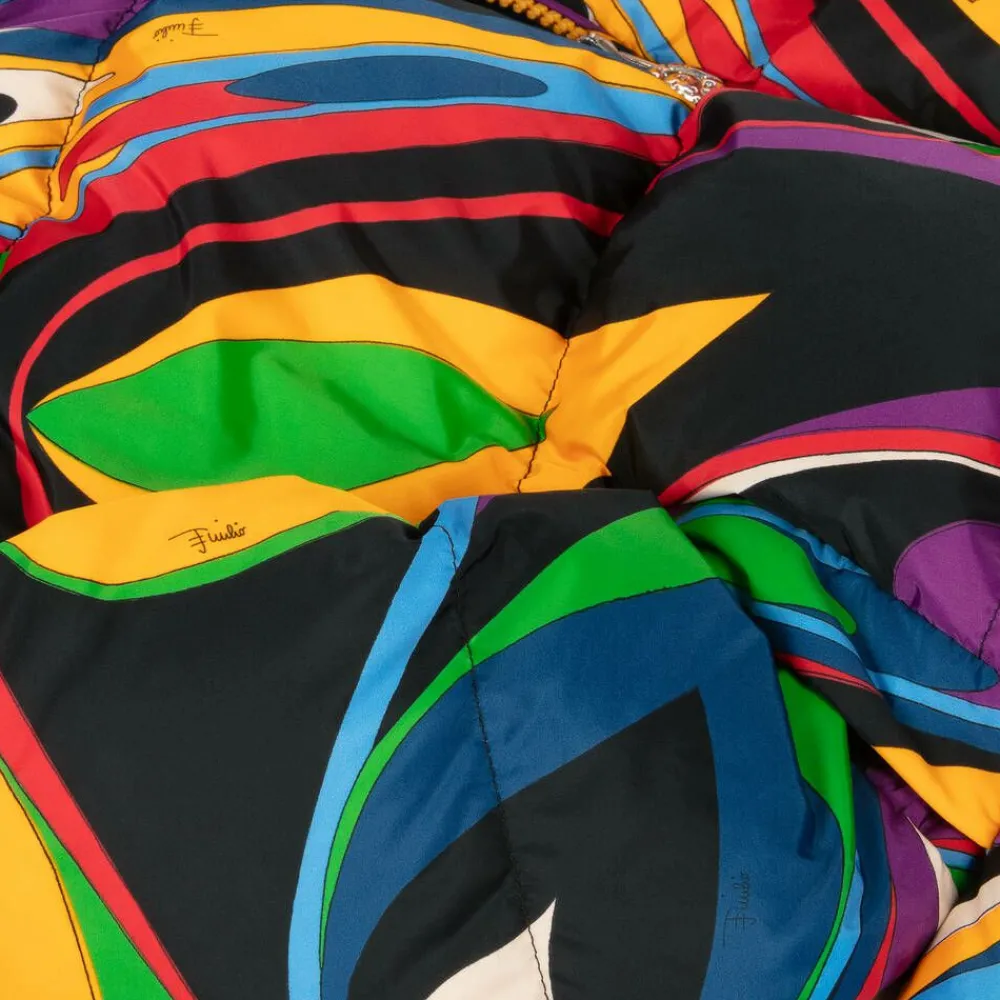 PUCCI Coats & Jackets*Girls Onde Print Puffer Jacket