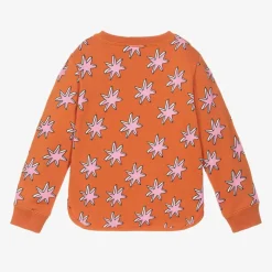 Stella McCartney Kids Tops*Girls Orange Cotton Cosmic Star Sweatshirt
