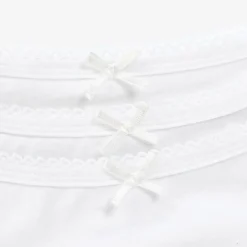 Childrensalon Essentials Underwear*Girls Organic Cotton Cropped Vest (3 Pack)