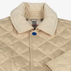Burberry Coats & Jackets*Girls Pale Beige Quilted Jacket PaleStone