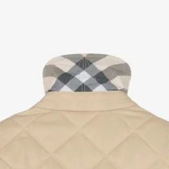 Burberry Coats & Jackets*Girls Pale Beige Quilted Jacket PaleStone