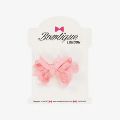 Bowtique London Hair Accessories*Girls Pale Pink Bow Hair Clip (4cm)