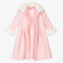 Sarah Louise Coats & Jackets|Coats & Jackets*Girls Pale Pink Coat & Hat Set