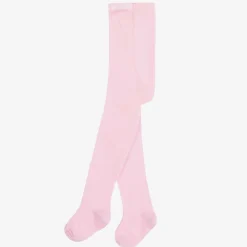Country Kids Tights|Tights*Girls Pale Pink Cotton Knitted Tights