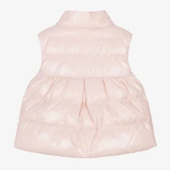 Moncler Enfant Coats & Jackets*Girls Pale Pink Hiva Down Puffer Gilet