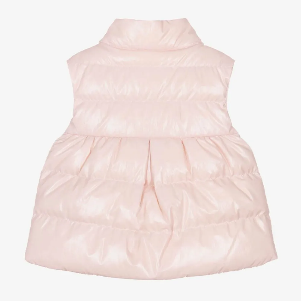 Moncler Enfant Coats & Jackets*Girls Pale Pink Hiva Down Puffer Gilet