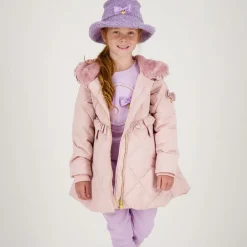 Angels Face Coats & Jackets*Girls Pale Pink Quilted Coat TeaRose