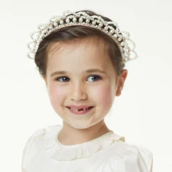 Sienna Likes To Party Hair Accessories*Girls Pearl Tiara Hairband