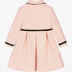 Patachou Coats & Jackets*Girls Pink & Black Bouclé Coat