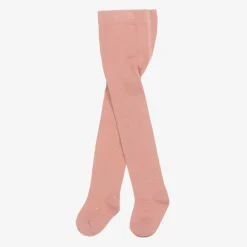 Mayoral Tights|Tights*Girls Pink & Gold Spot Cotton Tights