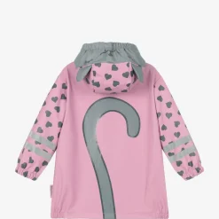Playshoes Coats & Jackets*Girls Pink & Heart Raincoat