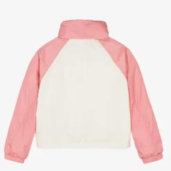 Moncler Enfant Coats & Jackets*Girls Pink & Ivory Enabish Jacket
